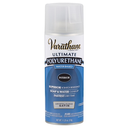 Varathane Varathane Ultimate Satin Crystal Clear Water-Based Polyurethane Spray 11.25 oz 200281